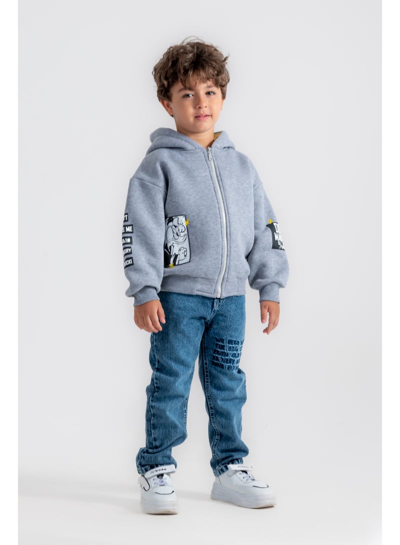 سي إن جينز وير كيدز بنطلون جينز أولادي بوسط مطاطي - Image 2